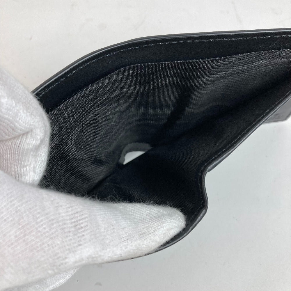 GUCCI Folded wallet 451240 GG Supreme Canvas Black x beige GG Supreme Eden mens Used Authentic