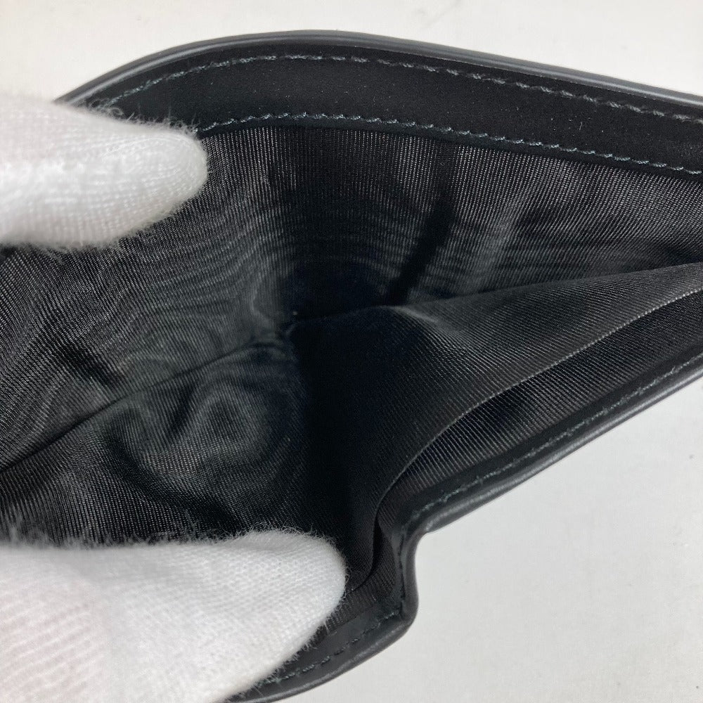 GUCCI Folded wallet 451240 GG Supreme Canvas Black x beige GG Supreme Eden mens Used Authentic