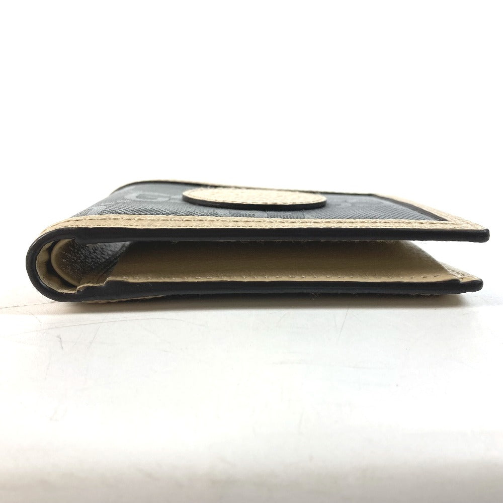 GUCCI Folded wallet 625574 Nylon / leather Black x beige logo Off The Grid Off The Grid