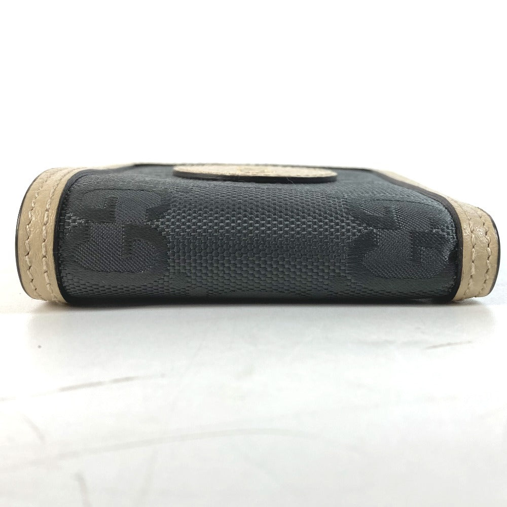 GUCCI Folded wallet 625574 Nylon / leather Black x beige logo Off The Grid Off The Grid