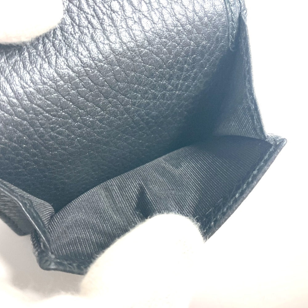 GUCCI Trifold wallet 523277 leather black GG Marmont Women Used Authentic
