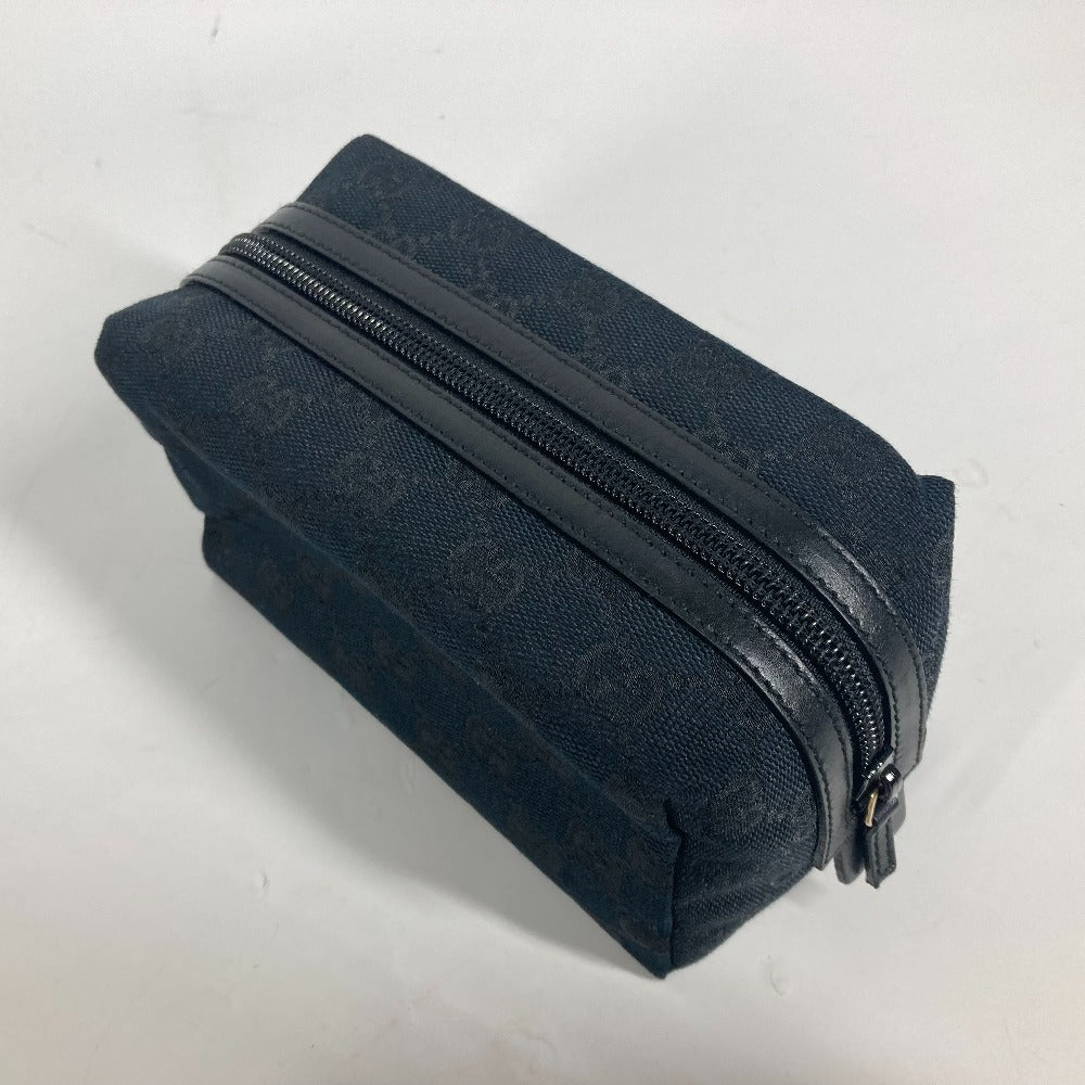 GUCCI Pouch 039.1117 GG canvas black GG