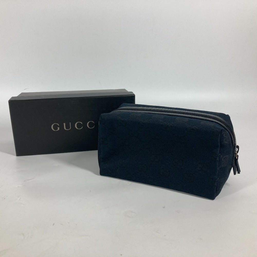 GUCCI Pouch 039.1117 GG canvas black GG