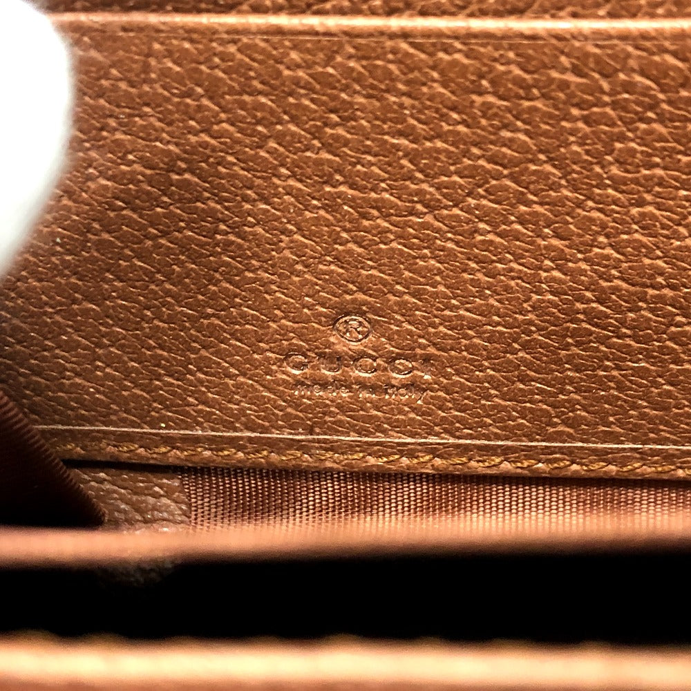 GUCCI Long Wallet Purse 547791 GG canvas / leather beige GG New York Yankees collaboration NY Women Used Authentic