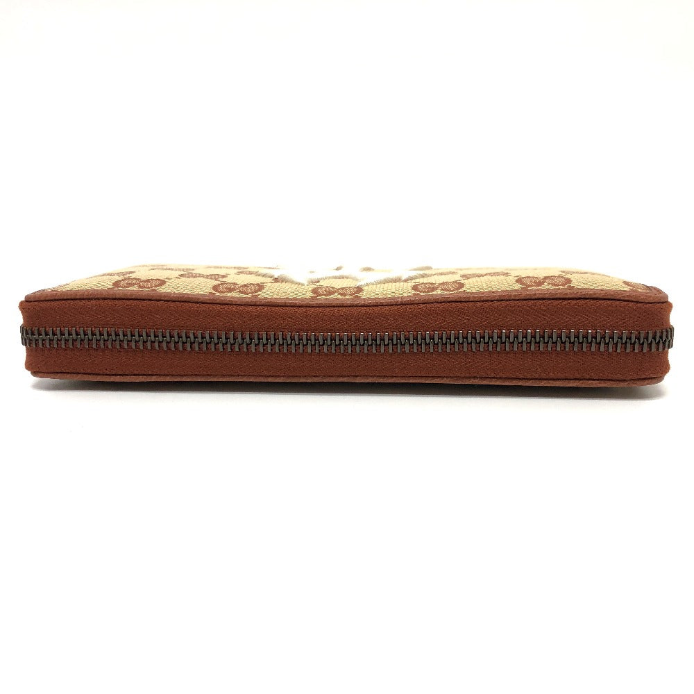 GUCCI Long Wallet Purse 547791 GG canvas / leather beige GG New York Yankees collaboration NY Women Used Authentic