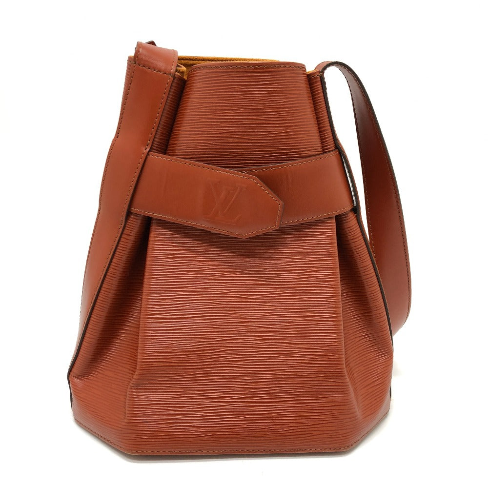 LOUIS VUITTON Shoulder Bag M80193 Epi Leather Brown Epi Sac DePaul GM Women Used Authentic