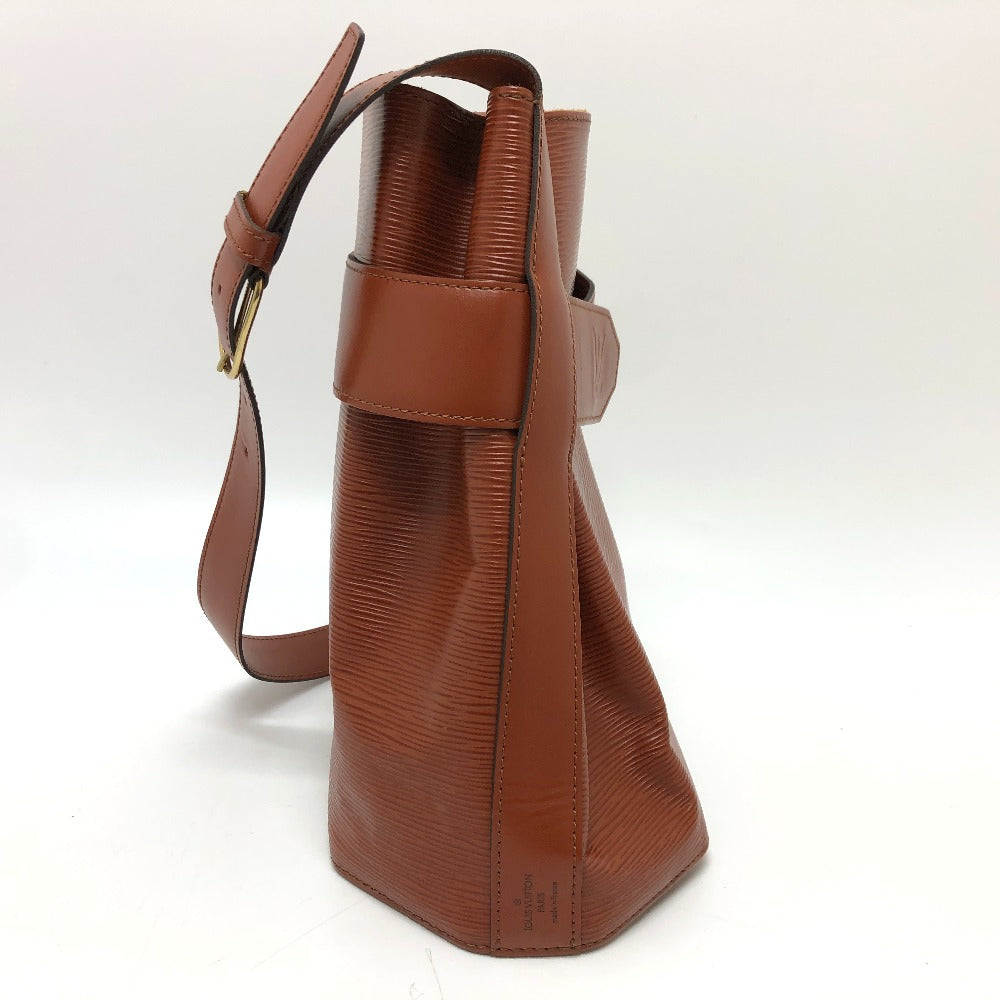 LOUIS VUITTON Shoulder Bag M80193 Epi Leather Brown Epi Sac DePaul GM Women Used Authentic