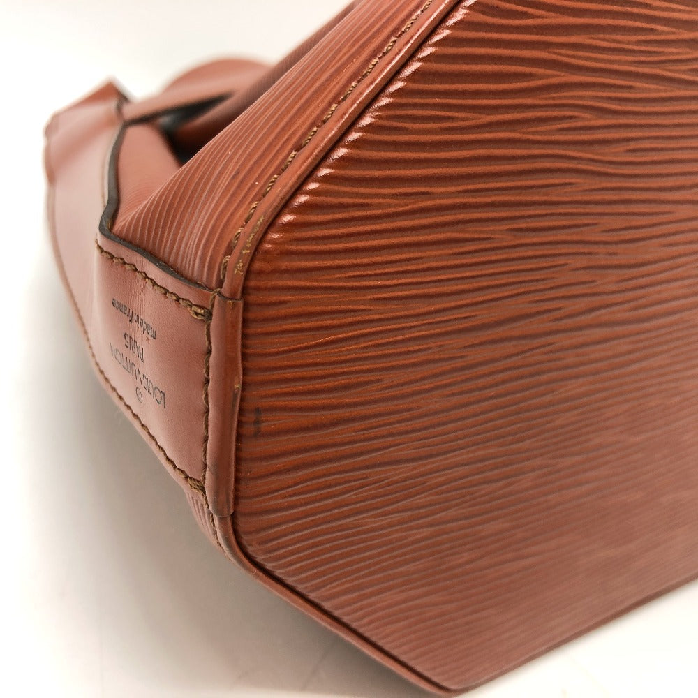 LOUIS VUITTON Shoulder Bag M80193 Epi Leather Brown Epi Sac DePaul GM Women Used Authentic