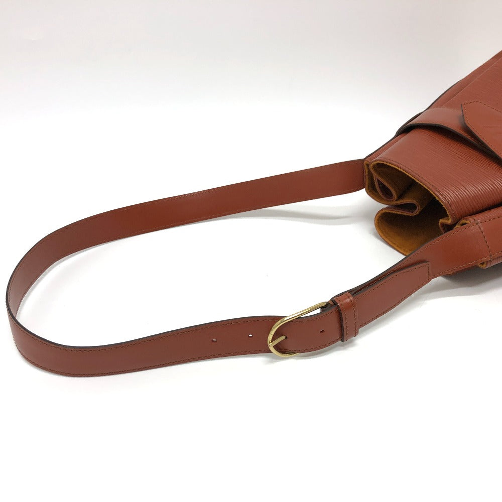 LOUIS VUITTON Shoulder Bag M80193 Epi Leather Brown Epi Sac DePaul GM Women Used Authentic