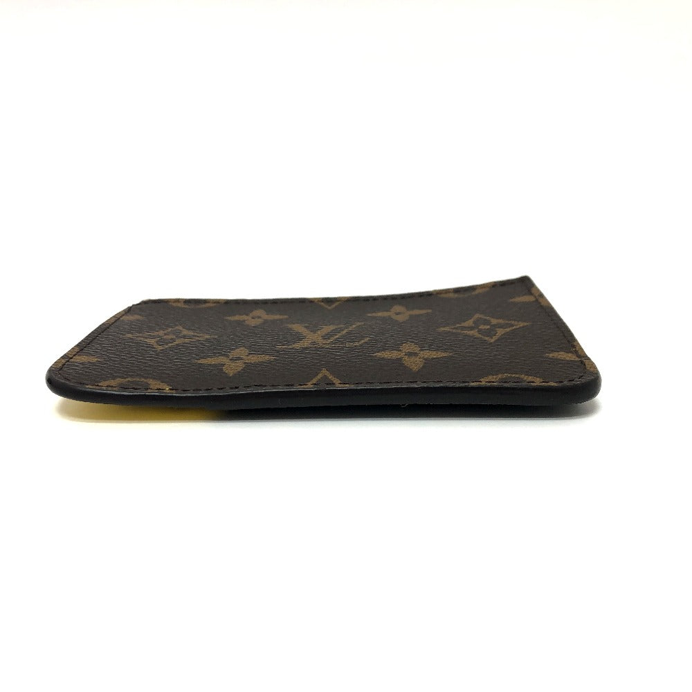 LOUIS VUITTON Coin case M81882 Monogram canvas Brown x yellow Monogram Porto Cult Romy mens Used Authentic