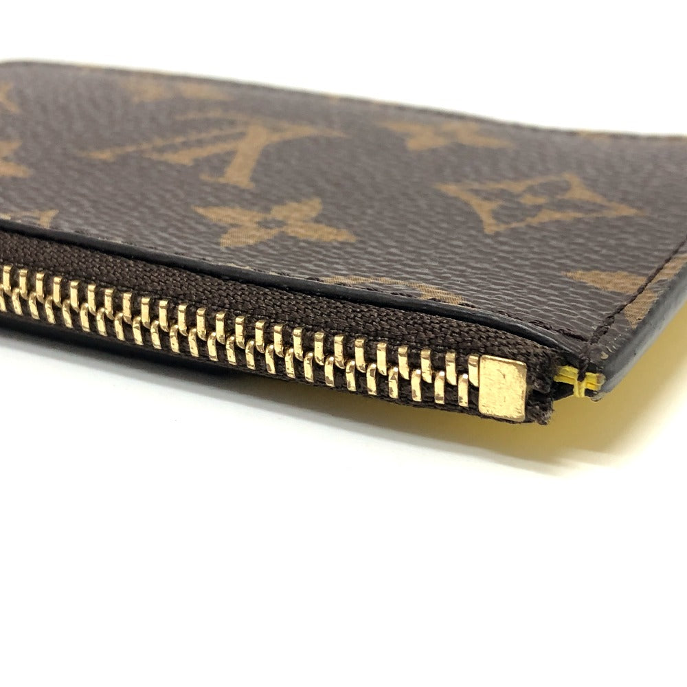 LOUIS VUITTON Coin case M81882 Monogram canvas Brown x yellow Monogram Porto Cult Romy mens Used Authentic
