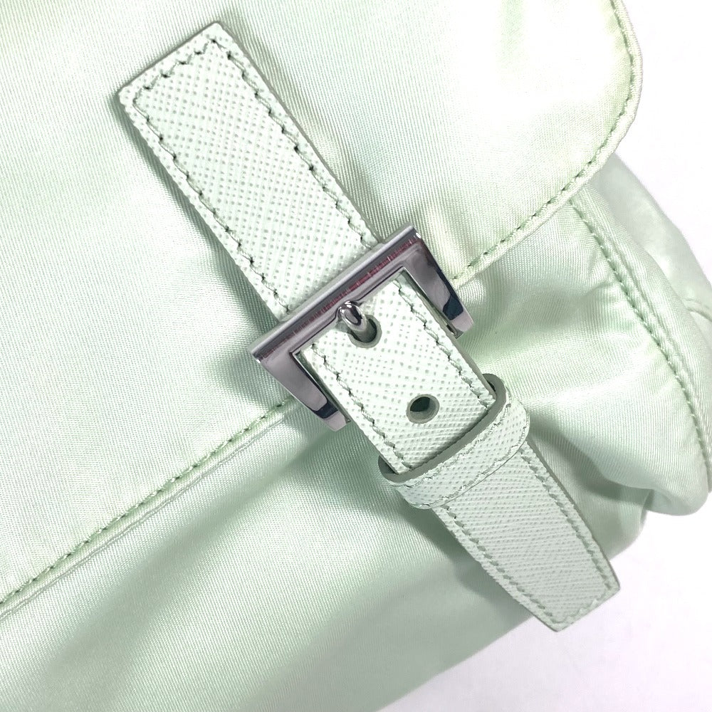 PRADA Shoulder Bag 1BD953 Nylon green Triangle logo plate Re-Nylon