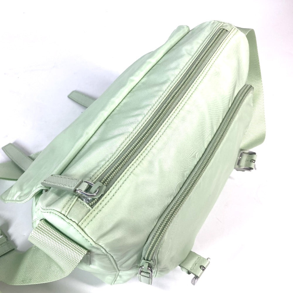 PRADA Shoulder Bag 1BD953 Nylon green Triangle logo plate Re-Nylon