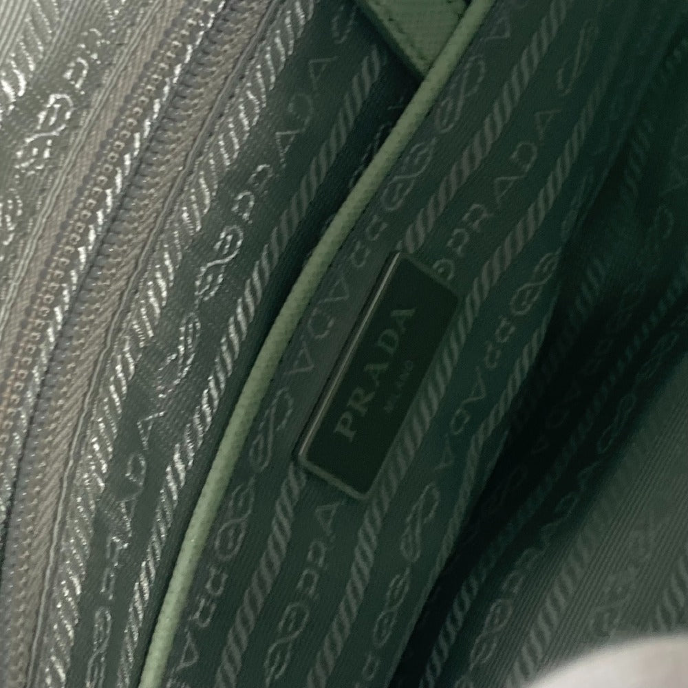 PRADA Shoulder Bag 1BD953 Nylon green Triangle logo plate Re-Nylon