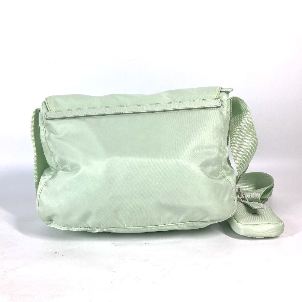 PRADA Shoulder Bag 1BD953 Nylon green Triangle logo plate Re-Nylon