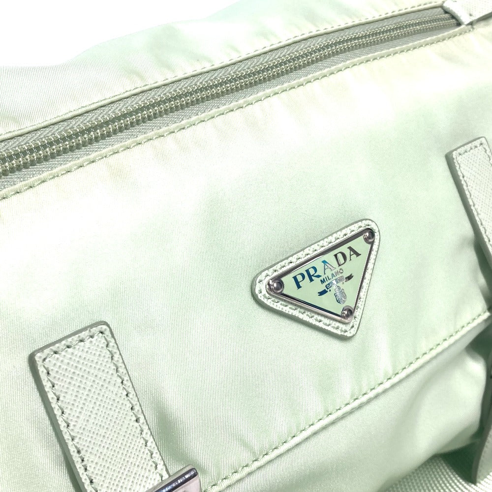 PRADA Shoulder Bag 1BD953 Nylon green Triangle logo plate Re-Nylon