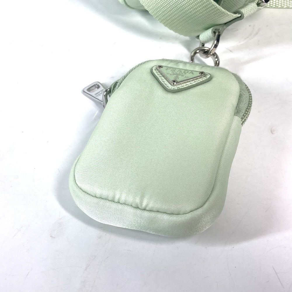 PRADA Shoulder Bag 1BD953 Nylon green Triangle logo plate Re-Nylon