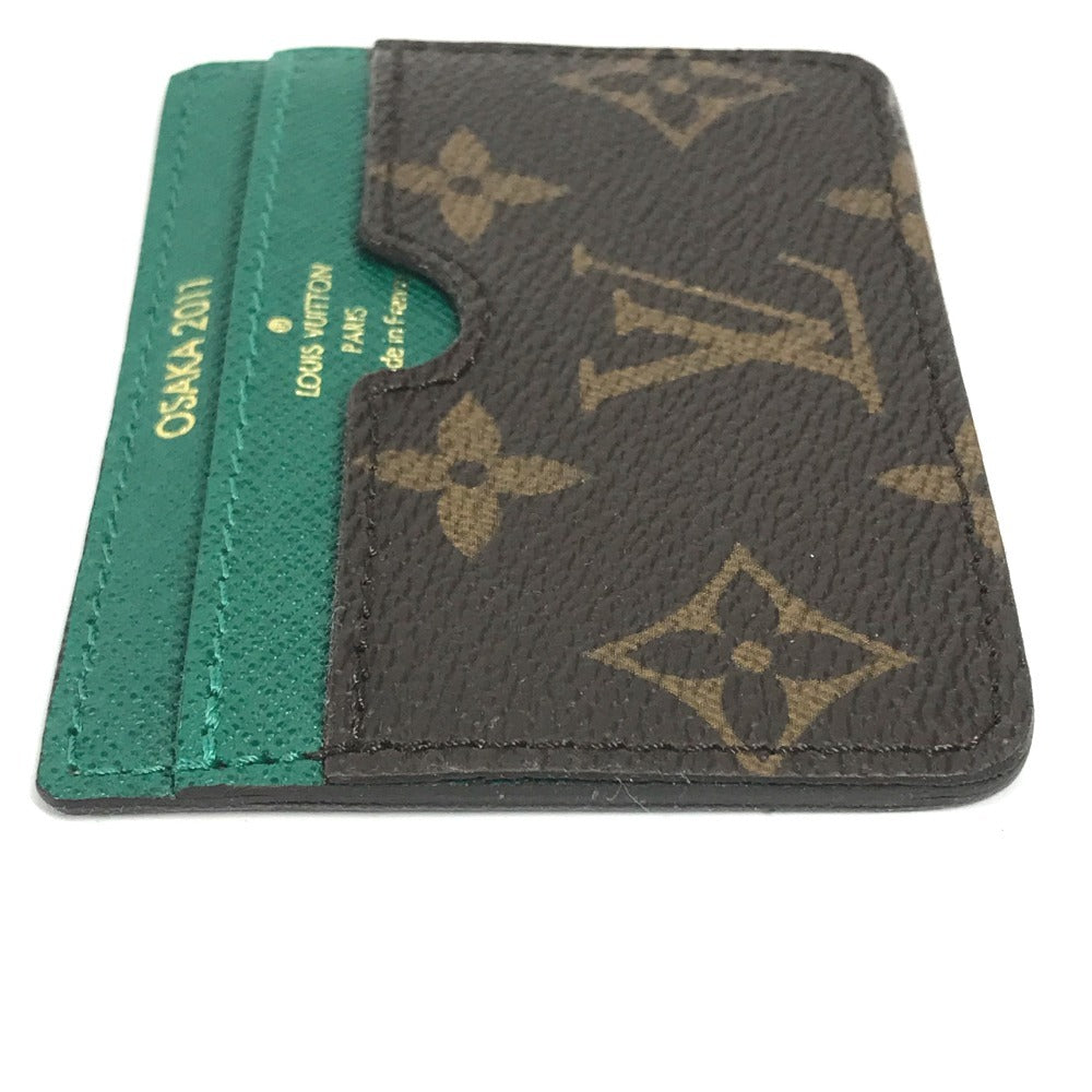 LOUIS VUITTON Card Case Monogram canvas Brown Monogram 2011 Shinsaibashi Renewal Commemoration Card holder
