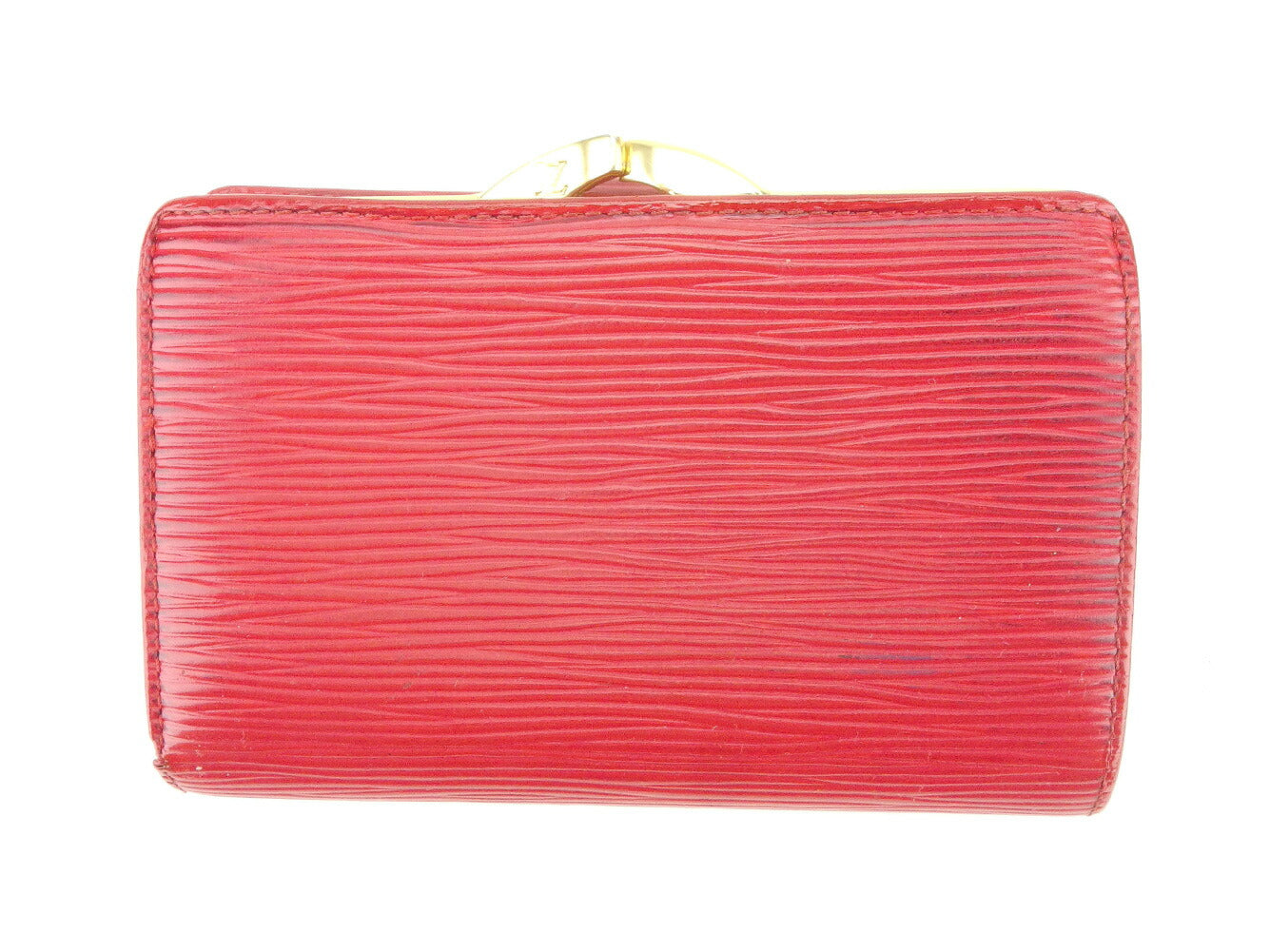 LOUIS VUITTON Bifold Wallet M63247 Red Portonevie Vienova