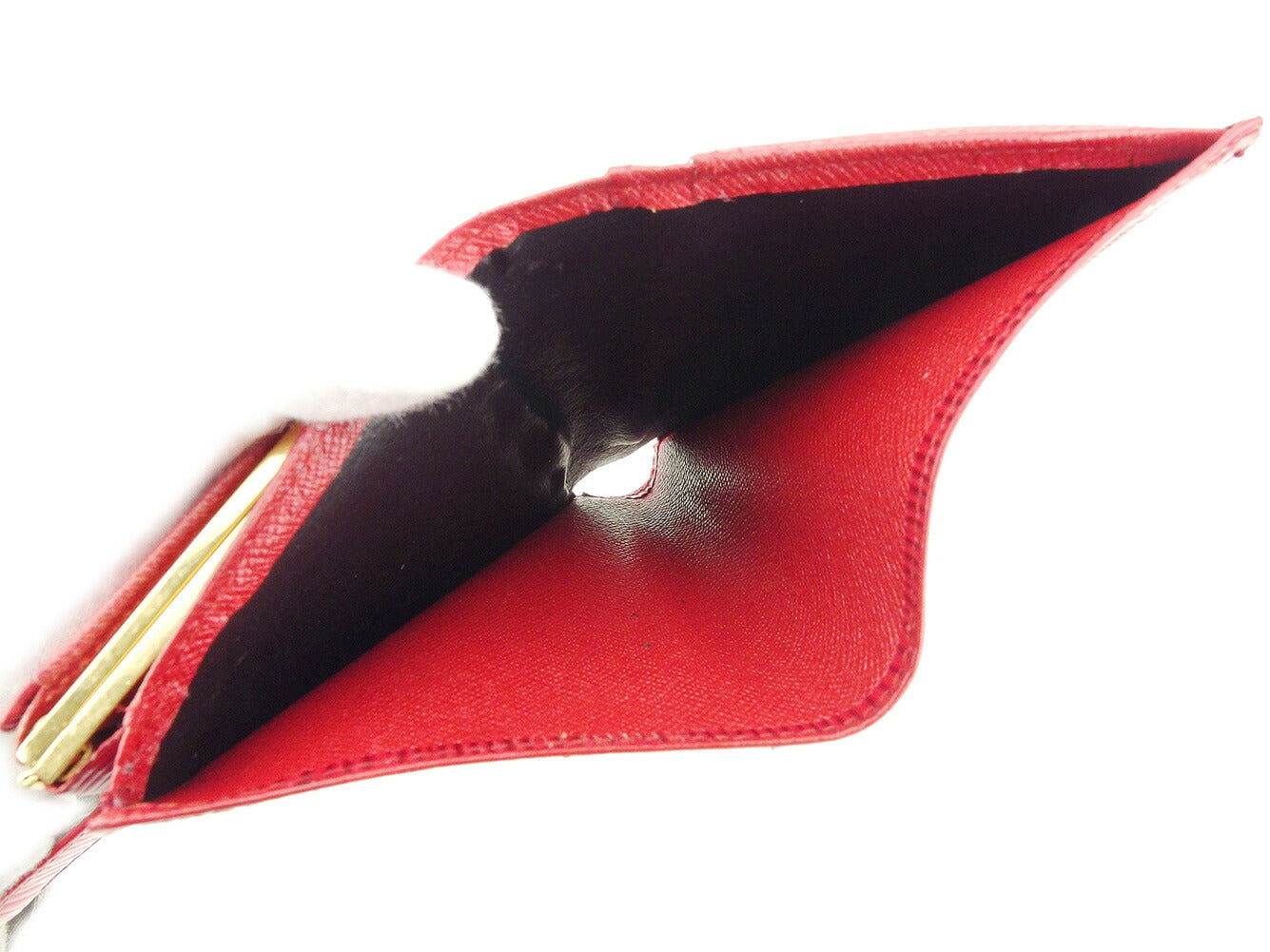 LOUIS VUITTON Bifold Wallet M63247 Red Portonevie Vienova