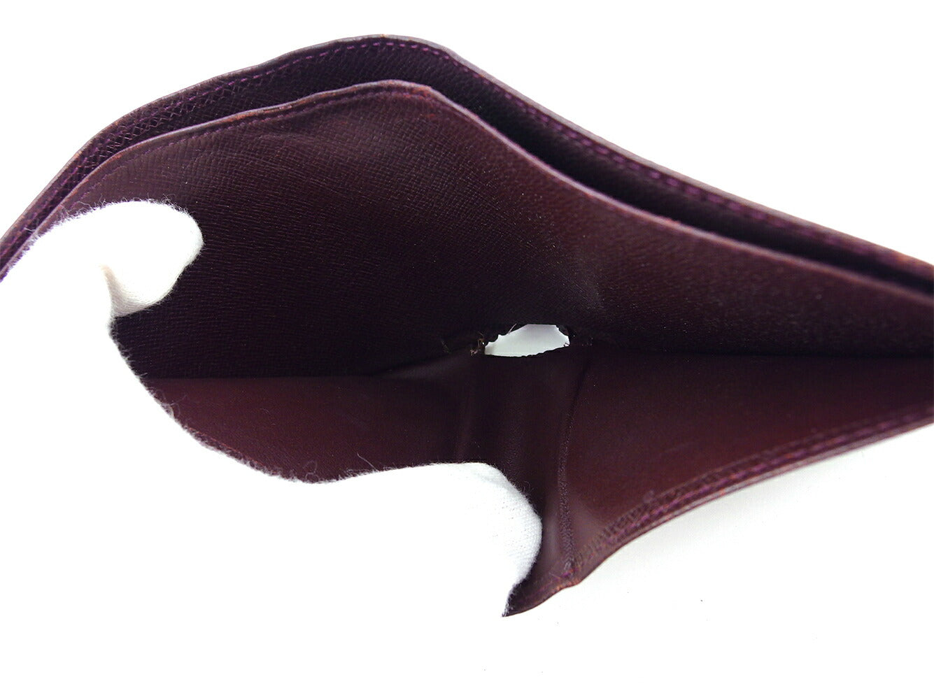 LOUIS VUITTON Bill Compartment Bordeaux Porte BilletsCartes Crdit