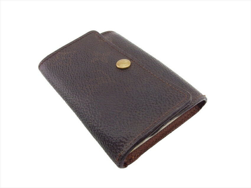 LOUIS VUITTON Key case Key holder M62630 Brown beige gold Multicles6