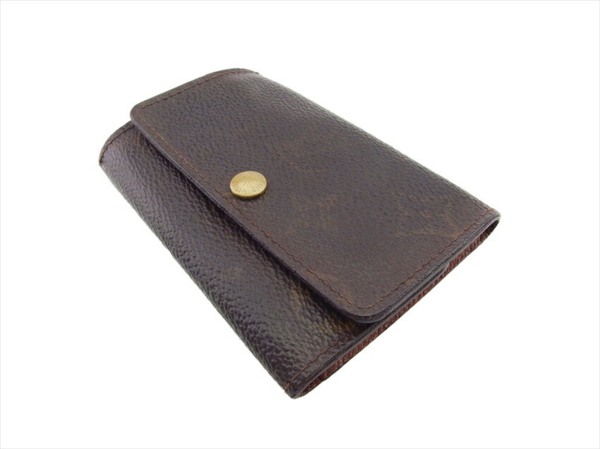 LOUIS VUITTON Key case Key holder M62630 Brown beige gold Multicles6