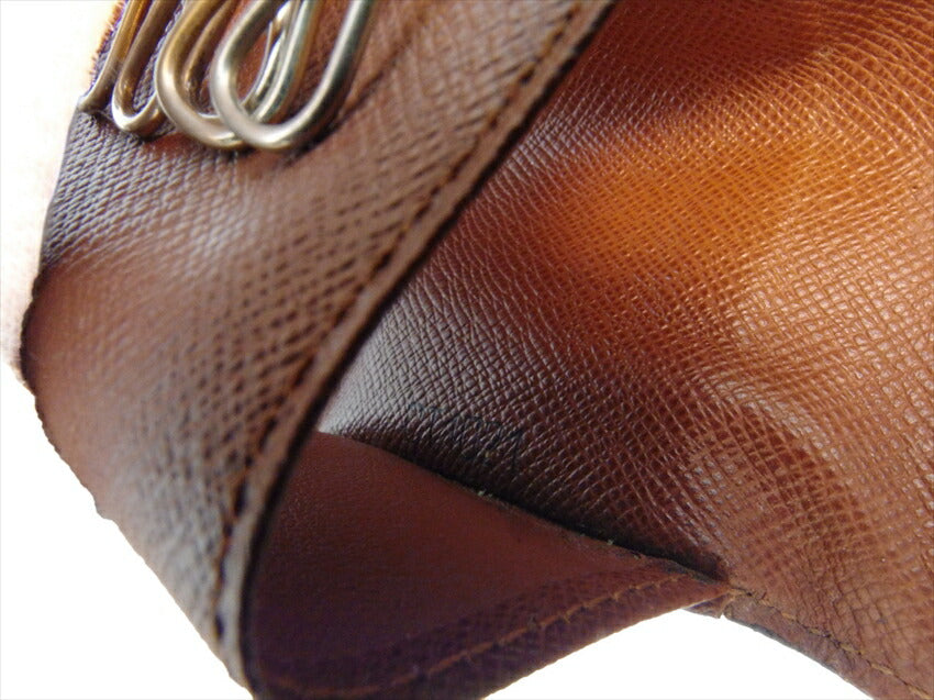 LOUIS VUITTON Key case Key holder M62630 Brown beige gold Multicles6