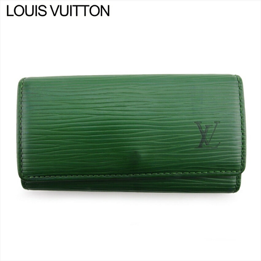 LOUIS VUITTON Key case Key holder M63824 Green gold Multicles4