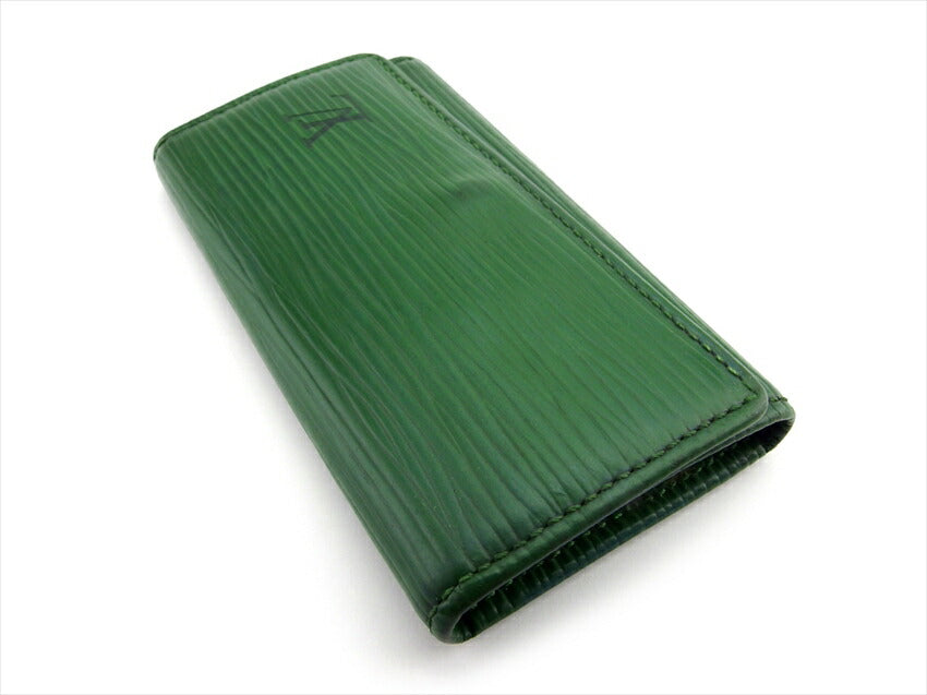 LOUIS VUITTON Key case Key holder M63824 Green gold Multicles4