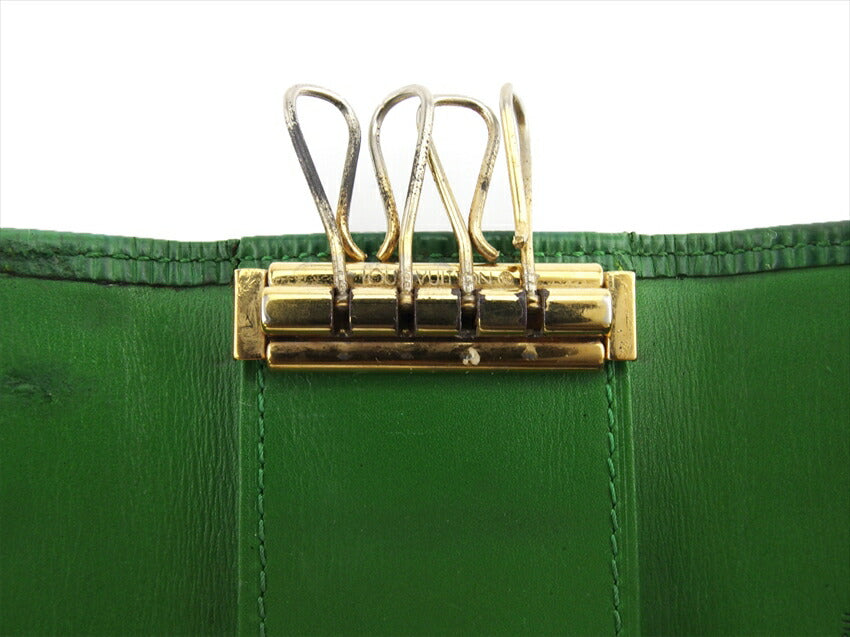 LOUIS VUITTON Key case Key holder M63824 Green gold Multicles4