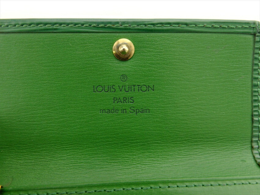 LOUIS VUITTON Key case Key holder M63824 Green gold Multicles4