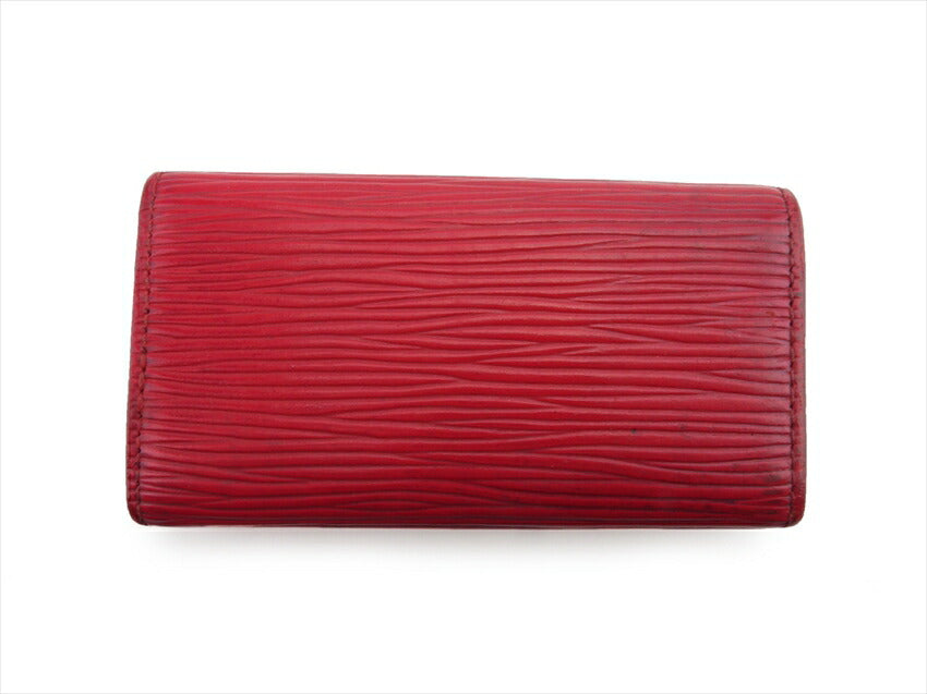 LOUIS VUITTON Key case Key holder M63827 Red gold Multicles4