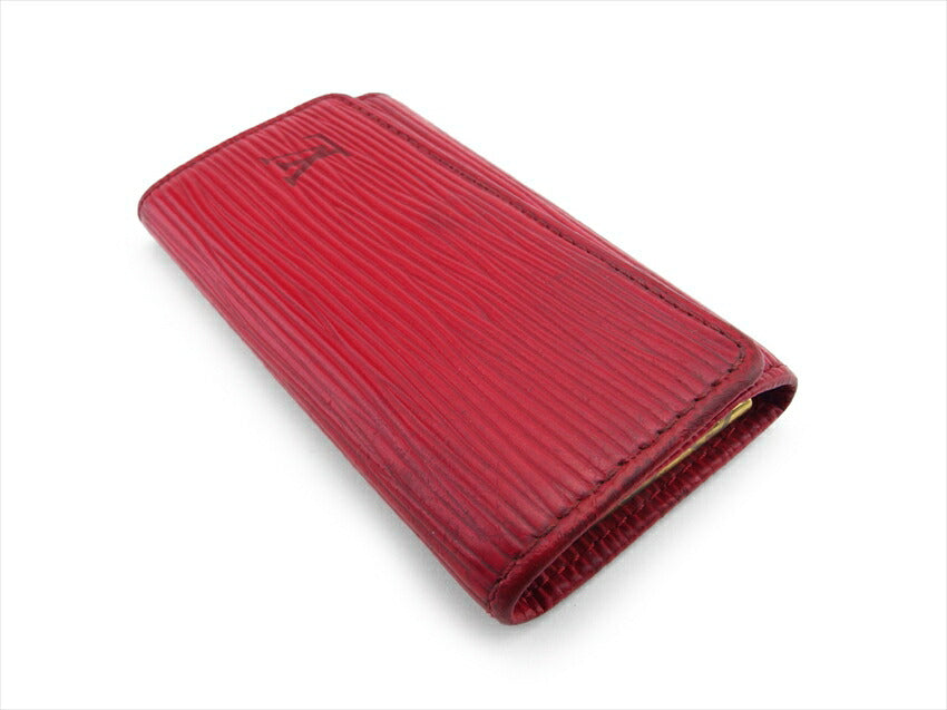LOUIS VUITTON Key case Key holder M63827 Red gold Multicles4