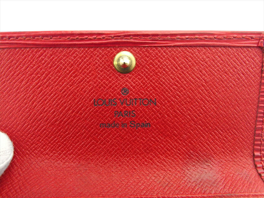 LOUIS VUITTON Key case Key holder M63827 Red gold Multicles4