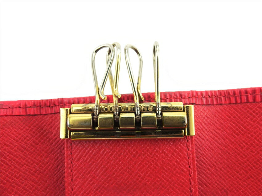LOUIS VUITTON Key case Key holder M63827 Red gold Multicles4