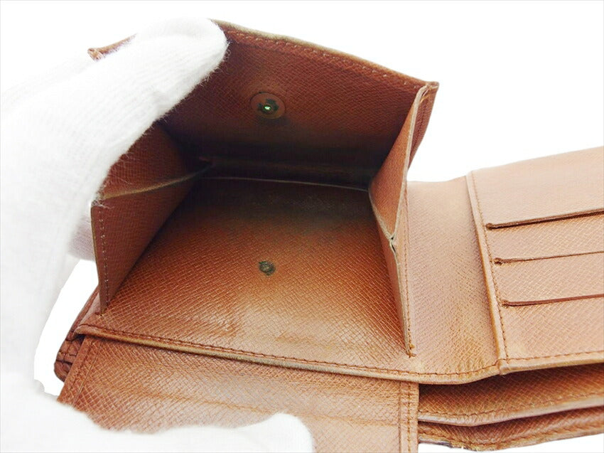 LOUIS VUITTON Bifold Wallet M61675 Brown x beige Portefeuille・Marco