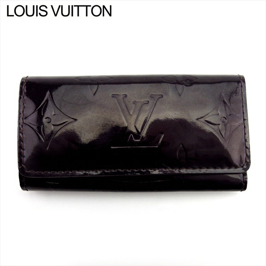 LOUIS VUITTON Key case Key holder M93517 Brown purple gold Multicles4