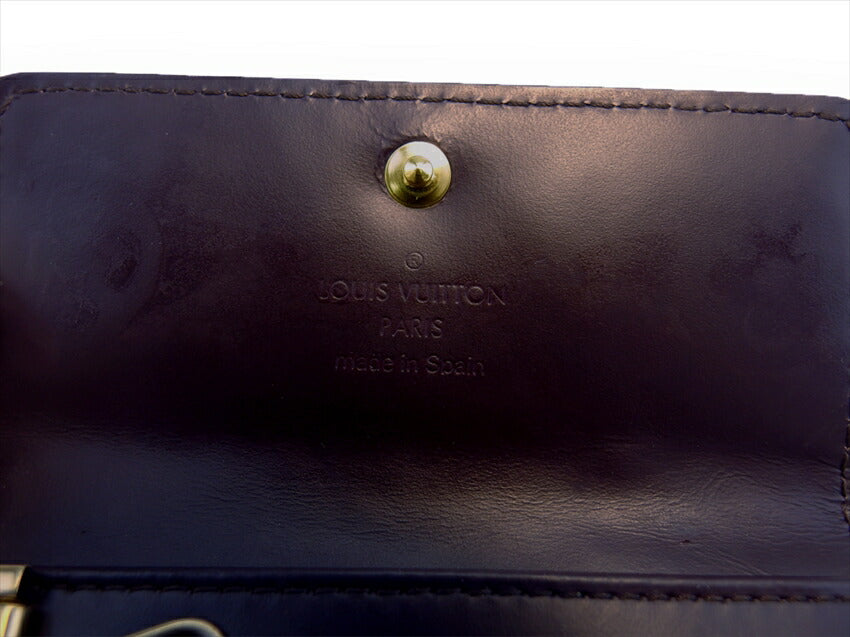 LOUIS VUITTON Key case Key holder M93517 Brown purple gold Multicles4