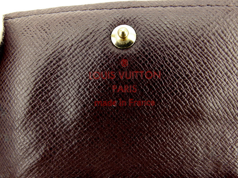 LOUIS VUITTON Key case Key holder N62631 Brown beige gold Multicles4