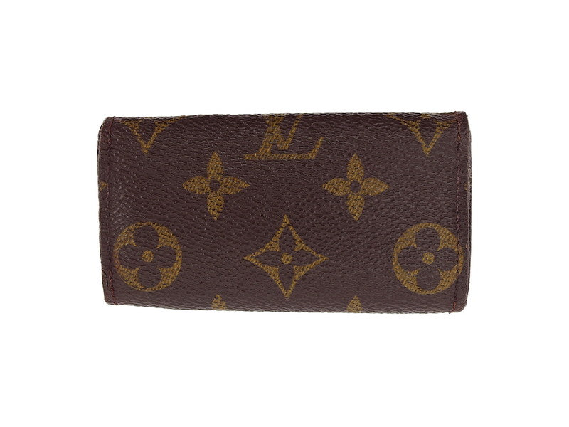 LOUIS VUITTON Key case Key holder M62631 Brown beige gold Multicles4