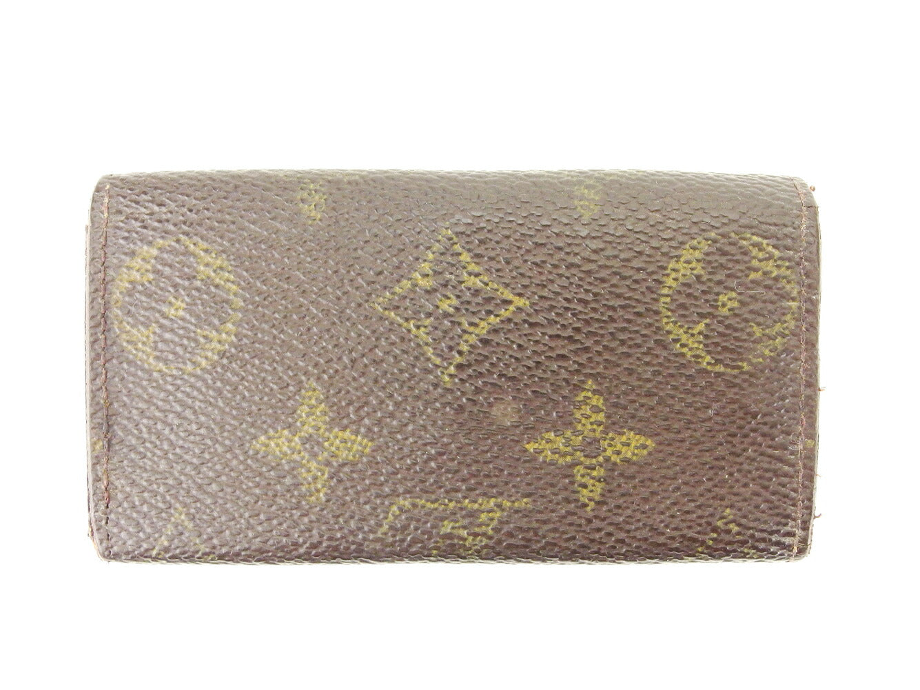LOUIS VUITTON Key case Key holder M62631 Brown beige gold Multicles4