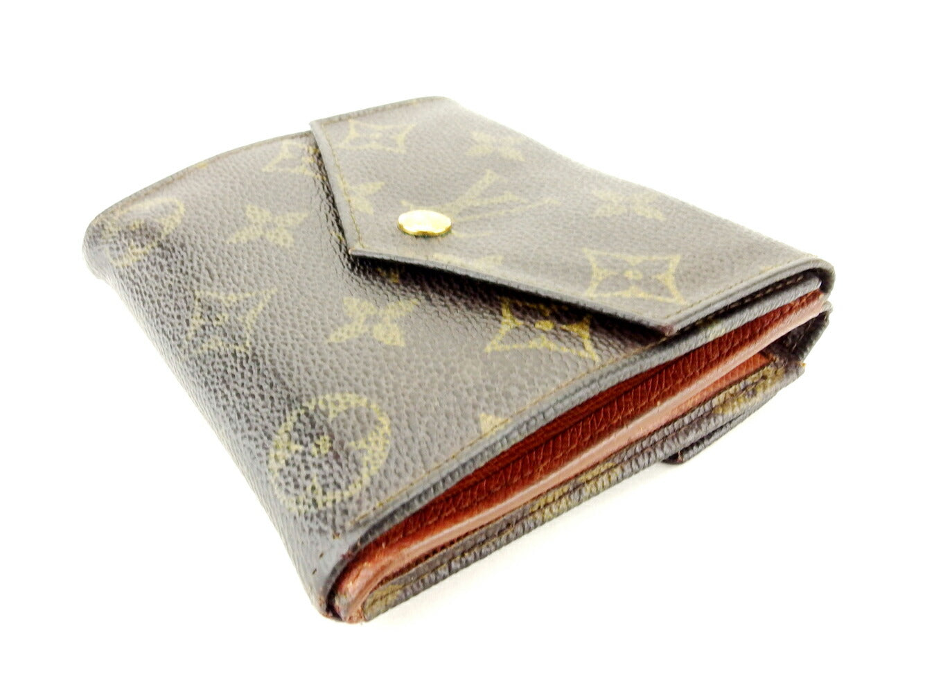 LOUIS VUITTON Bifold Wallet M61660 Brown beige gold Portonebi (old type)