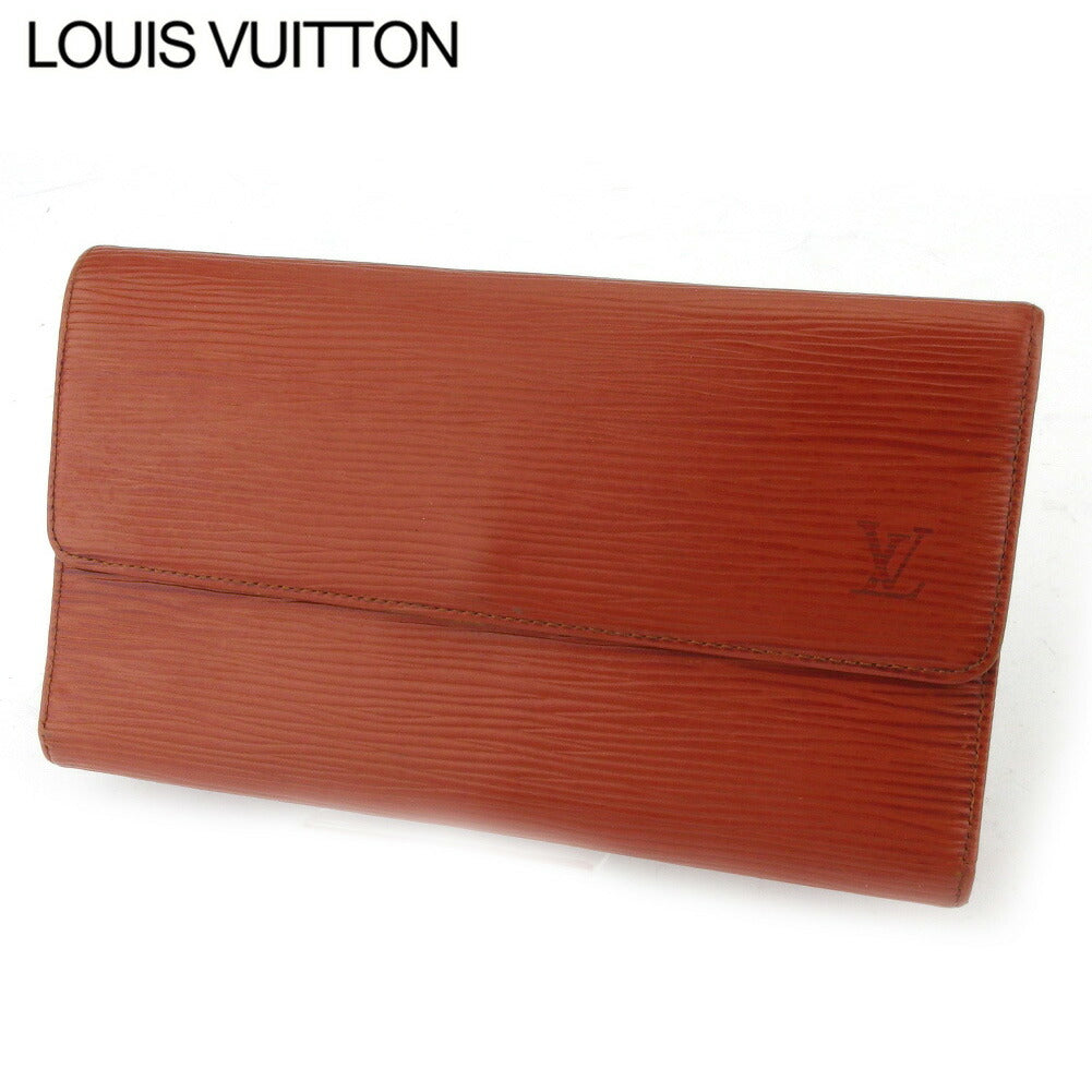 LOUIS VUITTON Long Wallet Purse M63385 Kenyan brown Porte Tresor International