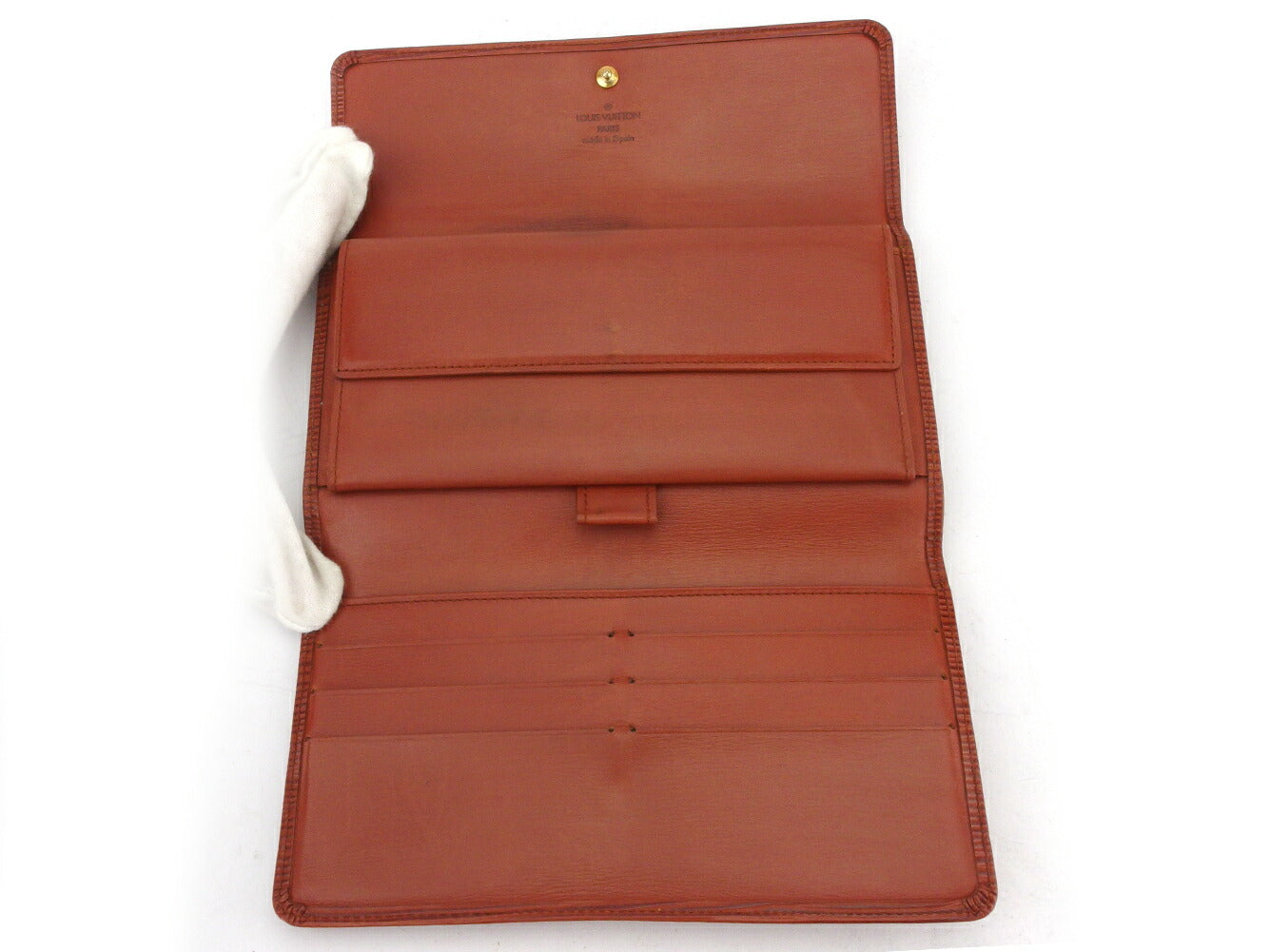 LOUIS VUITTON Long Wallet Purse M63385 Kenyan brown Porte Tresor International