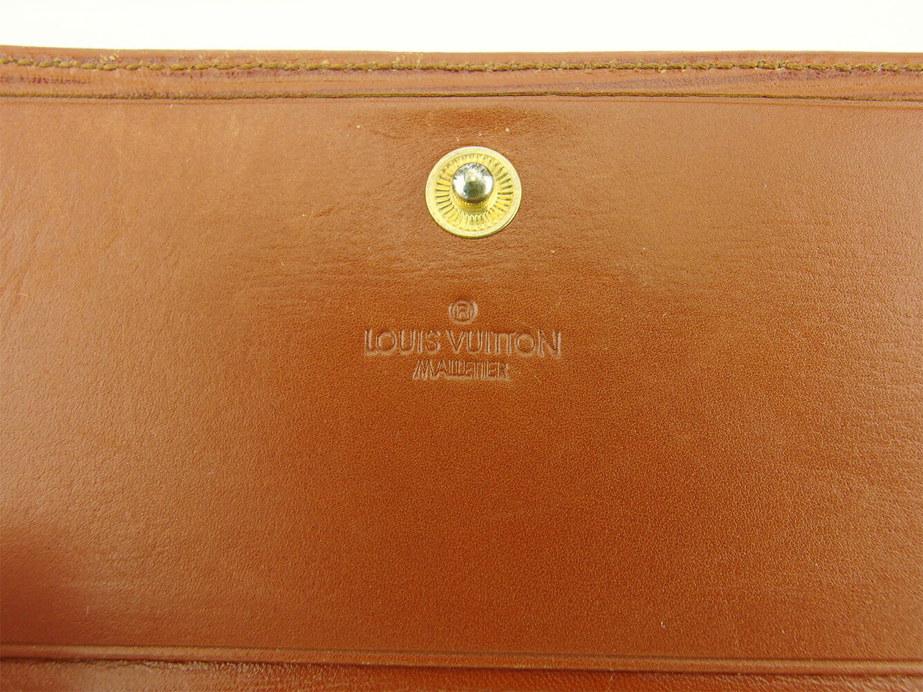 LOUIS VUITTON Bifold Wallet Brown Martier stamp