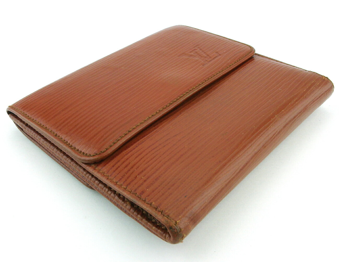 LOUIS VUITTON Bifold Wallet Brown Martier stamp