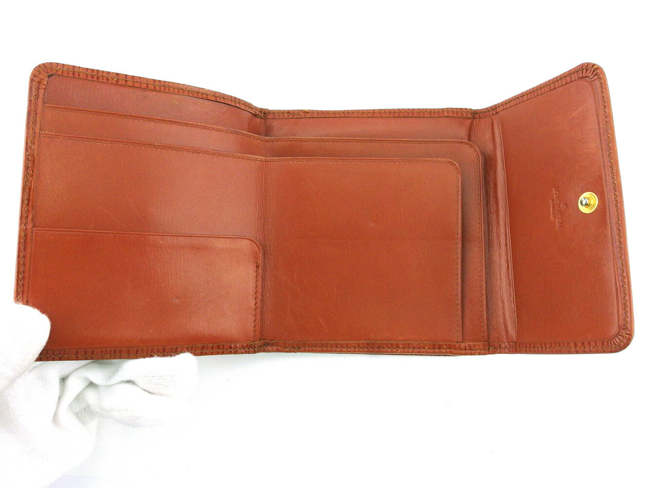 LOUIS VUITTON Bifold Wallet Brown Martier stamp
