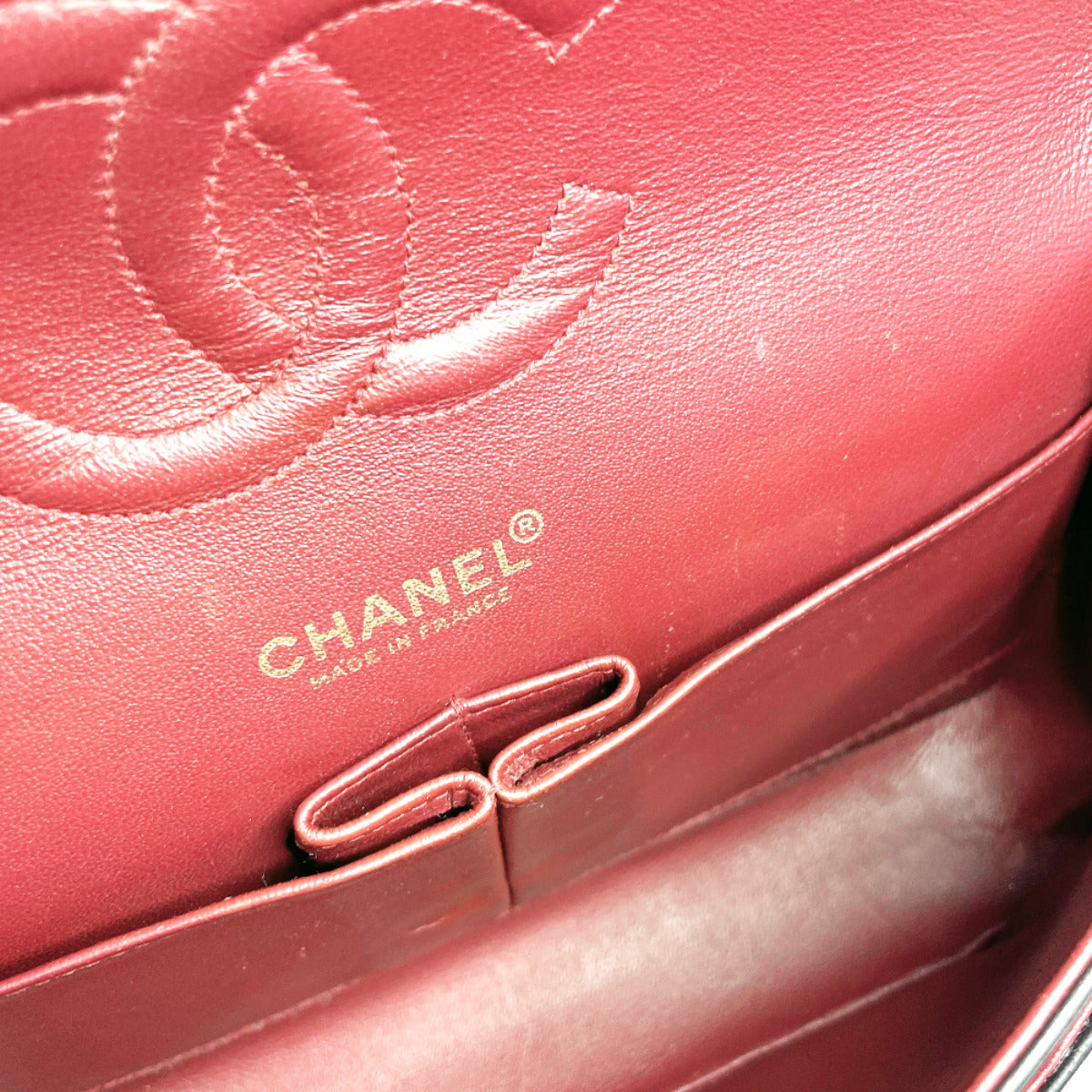 CHANEL Shoulder Bag lambskin black ChainShoulder Matrasse
