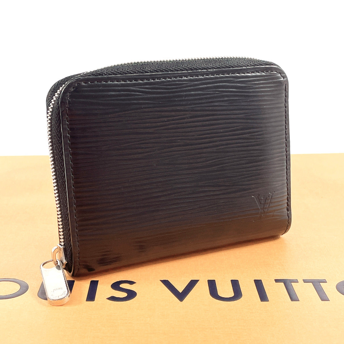 LOUIS VUITTON Coin case ‚l60152 Epi Leather black Zippy coin purse unisex Used Authentic